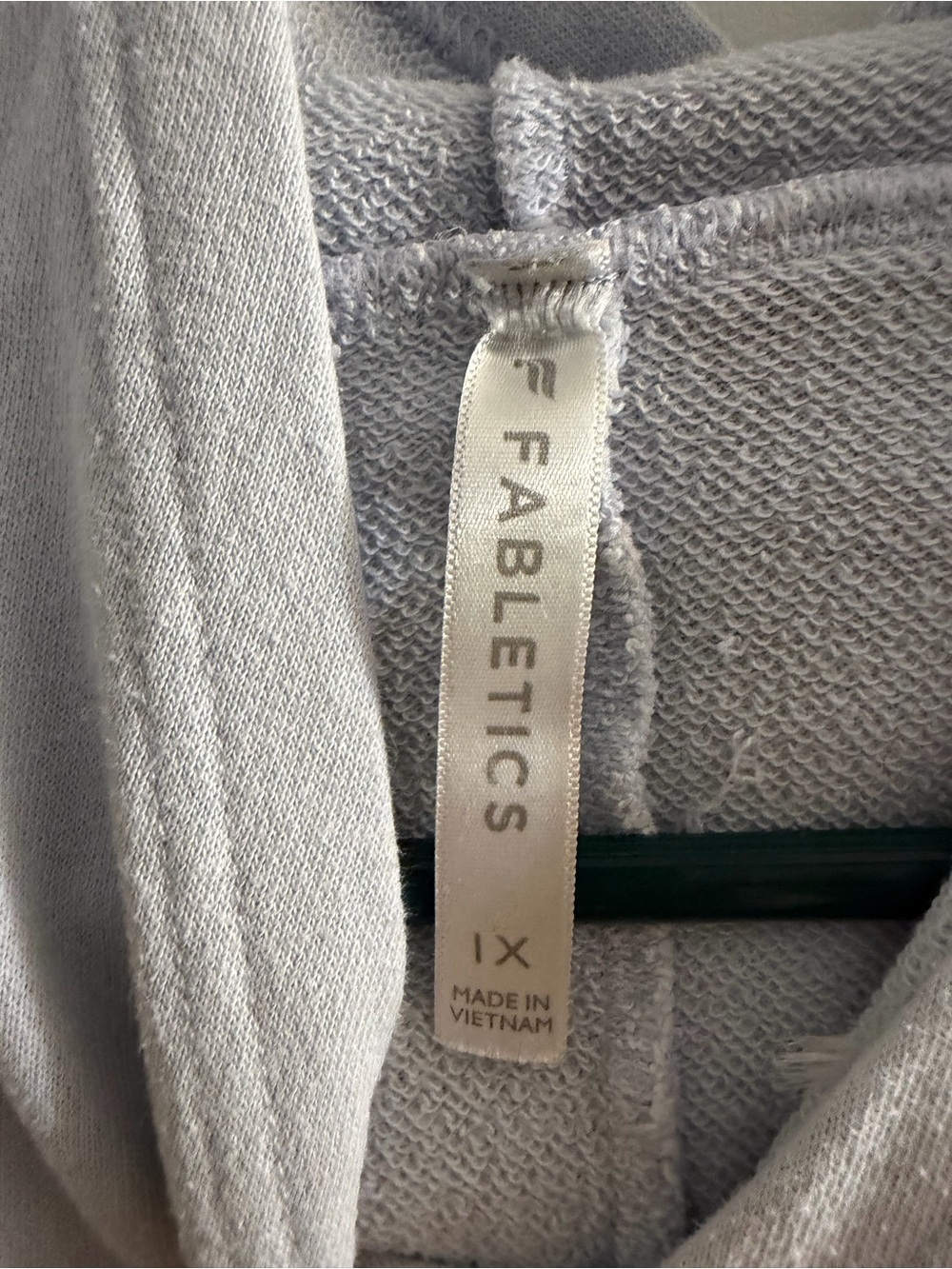 Fabletics Heather Light Gray Hoodie -